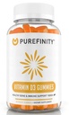 PUREFINIDAD Vitamina D3 5000 iu Gummies – Su suplemento diario de vitamina D para la salud ósea, la salud inmune y el apoyo muscular conjunto para adultos y niños – Gluten Free, non-GMO – 60 Gummies vegetarianas