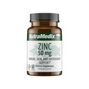 NutraMedix Zinc 50mg - Suplementos para una Defensa Inmunitaria saludable, Salud de la piel y soporte antioxidante - Zinc fácil de digerir para la salud inmune (60 cápsulas)