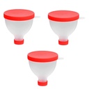 gofidin 3PCS 200ML Embalaje de polvo de proteína portátil de relleno de embudo gimnasio para botella de agua Fitness Protein Shaker Bottle Nutrition Storage Container
