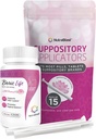 NutraBlast Boric Acid Vaginal Suppositories 600mg Bundle with Applicator, 30 Suppositories & 15 Applicators - Cuidado Feminine - Made in USA
