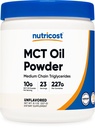 Nutricost Premium MCT Oil Powder .5LBS - Best for Keto, Ketosis, and Ketogenic Diets - Zero Net Carbs, Non-GMO y Gluten Free