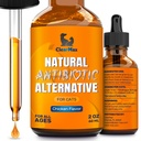 Antibiótico de gato para ayudar con tos y alergias – antibióticos para gatos a ayudar con UTIs y Momentos Digestivos – apoyo de las articulaciones de HIPS – sabor de pollo atractivo – 2 botella de Oz