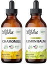 Wild &amp; Organic Chamomile Tintura 4 fl oz &amp; Lemon Balm Tincture 4 fl oz