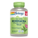 SOLARAY Echinacea Vitamina C & Zinc 850mg Plus Bioflavonoids, Echinacea Capsules for Healthy Immune Support, Vegan, Lab Verified, 60-Day Money-Back Guarantee, 90 Servings, 180 VegCaps