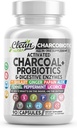 Píldoras de carbón activadas Nutra limpia + Enzimas probióticas Shilajit para cápsulas de salud digestivas con menta de menta Licorice Papain Ginger Turmeric Powder ← Gut Health