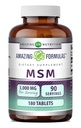 Fórmulas asombrosas MSM (Methylsulfonylmethane) Suplemento Silencio 1500 Mg Por Serving Suplemento Silencio 180 Tablets ← Non-GMO ANTE Gluten Free ← Made in USA