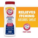 Arm &amp; Hammer Athlete's Foot Powder - Antifungal Treatment for Feet with Baking Soda - Relieves Itching, Burning, and Odor - Clinically Proven Formula - 3.5 oz 4 Pack (4)