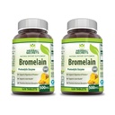 Herbal Secrets Bromelain 500 Mg 120 Tablets Supplement ⋅ Pack of 2 ← Non-GMO TEN Gluten Free ← Made in USA