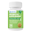 WELMATE Bifidobacterium - Suplemento Probiótico - Apoyo Gut Health - Immune Support - Digestive Enzymes - Gluten Free - Vegan - Hombre Mujer Probiotic - Value Size - 200 Count