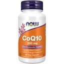 AHORA Suplementos de alimentos, CoQ10 (Coenzima Q10) 200 mg, Salud cardiovascular*, 60 cápsulas de verduras