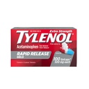 Tylenol Extra Strength Acetaminophen Rapid Release Gels, Doin Reliever & Fever Reducer, Gelcaps with Laser-Drilled Holes for Fast Release, Gentle on Stomach, 500 mg Por Gelcap, 100 Conde OTC Medicine