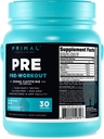 Primal Pre-Workout Tropical Rain Rocket Pop Flavored (30 Servings) - Gluten Free &amp; Non-GMO