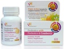 VH Essentials Probióticos con Prebióticos y Suplemento de Salud Femenina de Arándano - 60 cápsulas 1-Pack