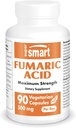 Supersmart - Acid Fumaric 500mg por día (Fuerza Máximo) - Suplemento Natural Silencio No Gluten Libre - 90 cápsulas vegetarianas