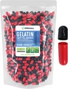 XPRS Nutra Size 000 Empty Capsules - 1000 Contando grandes capas de gelatina vacías - Píldoras para relleno de cápsulas de suplemento DIY - Píldoras de gel de color ajustables para suplementos de Do-It-youself (Red/Black)