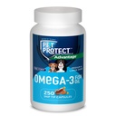 Pet Protect M/L Dog Omega-3 Suplemento, Proprietary Free Form Blend, soporta una respuesta inflamatoria normal, Snip-Tip Capsules (250 Conde)