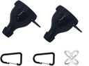 2Piece Protein Powder Funnel Juego con Botellas Shaker y Keychains Contenedor de dispensador portátil para suplementos y tabletas Ideal para Viajes de Fitness y Contenedor de Polvo Proteína