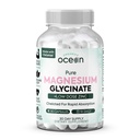 Orgánicas Magnesio Puro Glycinate con Zinc - Maximum Strength Suplemento de magnesio Chelated para Mujeres y Hombres para Calambres musculares y Apoyo al sueño - 90 cápsulas