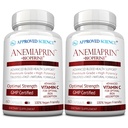 Anemiaprin de ciencias aprobadas - Hierro Absorbable, Vitamina C - Gentle On Stomach - 120 Capsules - 2 Mes Fuente - No GMO, Vegan