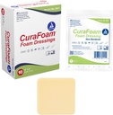 Dynarex 3011 CuraFoam Vestir de espuma, no blindado, estéril, proporciona cuidado de heridas cuchillas y húmedas, 2" x 2", Pack de 10