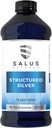 Líquido de plata estructurada - Suplemento de soporte diario con 15ppm Tecnología de plata estructurada avanzada - Todo natural sin aditivos - 16 botella de onza