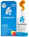 Modo de calma saludable Suplemento líquido diario - Cortisol Manager " Mood Support Supplement for Stress with Ashwagandha, L-Theanine, Magnesium, 5-HTP, GABA " Saffron - 14 Gel Packs