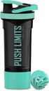 Modo Artoid 24 botellas Protein, tecnología de mezcla dual, BPA Gratis, Aqua Green/Black