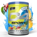Cellucor C4 Sport Strength Pre Workout Powder - NSF certificado para el deporte - Beta-Alanine, Creatine, 200mg Caffeine - Sugar suplemento de energía libre para hombres &amp; mujeres - Hawaiian Punch Berry Blue, 20 Servings