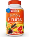 Promesa de la naturaleza - 90 cápsulas de frutas - Hecho con Superalimentos Alimentarios completos, Empaquetado con 25 frutas diferentes - 100% Soy Gratis