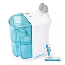 NASALFRESH MD - Dual Powered Nasal Irrigation System Nasal Rinse and Wash - Sinus Decongestant Relief System w/ 30 Saline Packets - Recargable - 1 Conjunto de almohadas de nariz - Snoring Remedy