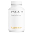Supersmart - EDTA Zeolite 98% (Fórmula Avanzada) - con Milk Thistle & Parsley - High Potency Supplement TEN Made in USA ← Non-GMO & Gluten Free - 90 cápsulas vegetarianas