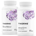 THORNE - Soporte Adrenal Bundle - Stress Balance & Adrenal Cortex Combo - Stress Balance y Adrenal Cortex - 30 a 60 Servimientos