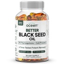 Organics Ocean Better Black Seed Oil Cold Pressed - Puro aceite de Nigella Sativa para Immune Support - 5% Thymoquinone - Soporte Memoria, Vitalidad y Salud Celular