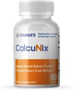 Manna CalcuNix Kidney Support Suplemento Promueve Pista orina 60 Tablets
