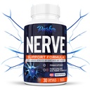 Alfa Lipoic Acid 600mg, Nerve Support Suplemento Enriquecido con Thiamine, Curcumin, Ginger Root, y Vitamina B6, B12 Todo en One ← Vegan Neuro Health Supplement, Lab Tested, 30 cápsulas