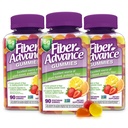 Fiber Advance Gummies ← 100% Fibra Basada en Plantas Suplemento para la Salud Digestiva TEN Chicory Root Inulin Prebiotic Gummies for Adults TEN Gluten Free, Vegetarian, " Non-GMO (Pack of 3)