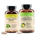 NatureWise Green Coffee Bean 800mg y Garcinia Cambogia 180 Capsules Objetivos de Peso Apoyo