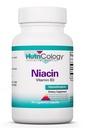 Nutricology Niacin Suplemento - Vitamina B3 para Mujeres Hombres, Niacina con Flush, Ácido Nicotínico, NAD, 250 mg Capsules Vegetarianos - 90 Cuenta