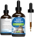 Pet Wellbeing Blood Sugar Gold Cats - Holistic Blood Sugar Support, Pancreas " Liver Health, Gymnema, Fenugreek " Devil’s Club - NASC Certified " Vet-Formulated - 4 oz Liquid