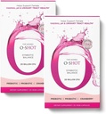 O-Shot 2 Pack Vaginal Vaginal Probiótico + Prebiótico para Mujeres, Extracto de Arándano, Bota Chicory, Vaginal pH, Urinary Tract, Digestión, Bloating, Non Dairy, Non Gluten Free, 60 Vege-Capsules