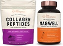 Peptides de Collagen en vivo &amp; MagWell Magnesium Zinc &amp; Vitamina D3 ← Pelo, piel, uñas y soporte conjunto + bonificación &amp; Heart Health, Immune System Support