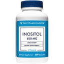 La vitamina Shoppe Inositol 650MG, soporta la función sana del hígado y celular (300 cápsulas)