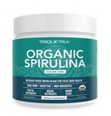 Polvo Espirulina Orgánica – Hecho con Parry® Spirulina, Conocida por la Pureza Superior y la Densidad Nutriente – Agricultura Vegana – No Irradiada – Suplemento Superalimentario de Algas Azules – 75 Serviciones – 8 oz