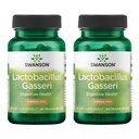 Swanson Lactobacillus Gasseri - Suplemento Probiótico Apoyo Salud Digestiva con 3 Billones CFU - Diseño-Release Satiety & Fat Metabolism Support - (60 Veggie Capsules) 2 Botellas