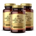 Solgar Alpha Lipoic Acid 200 mg, 50 cápsulas vegetales (Pack of 3) - Antioxidant Support - Ayudas a reciclar Glutathione, Vitamina C &amp; E, CoQ-10 - Non-GMO, Vegan, Gluten Free, Dairy Free, Kosher - 150 Total Servings