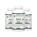 Halal Black Seed Oil (3-Pack) Cold-Presed Nigella Sativa, apoya el corazón, el cerebro, las articulaciones, la salud inmunitaria, la no GMO, hecha en EE.UU. - Vitaminas Halales