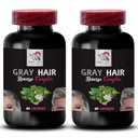 Rehabilitación del cabello - GRAY HAIR REVERSE - Brillante del cabello, Restaurar la vibración, Solución de cuidado del cabello, Renovar el color del cabello, Renovar el color del cabello, Renovar la restauración del color del cabello,