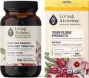 Vivir Alquimia Mujer Orgánica Digestiva Su Flora Probiótico, 60 TC