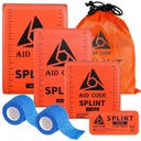 Primer Splint de Ayuda 36" X 4.3",Emergency Splint Kit para la fractura de la pierna de brazo Fracture, Ideal para deportes, hogar, recarga de primeros auxilios y mascotas (4 pack combo)