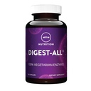 MRM Nutrición Digest-All ® ← Enzymes Digestive TEN Mejora de la digestión y la absorción TEN Lactase + Amylase + Lipase TEN may help with bloating and gas TEN 100% Vegetarian TEN Gluten-Free TEN 15 servings